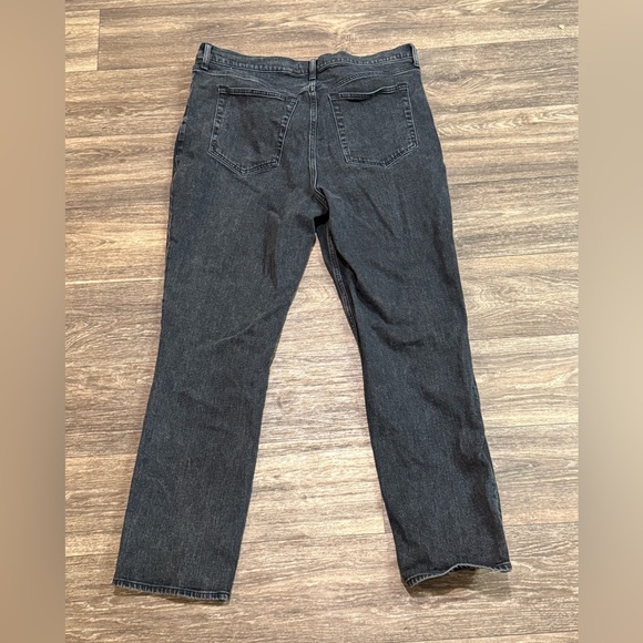 The 90s Slim Straight Ultra High Rise Black Jeans Abercrombie & Fitch - Picture 4 of 7